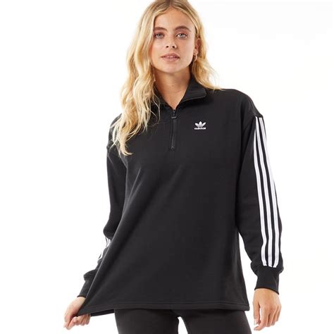 adidas originals adicolor 1/2 zip fleece|adidas hoodie women's.